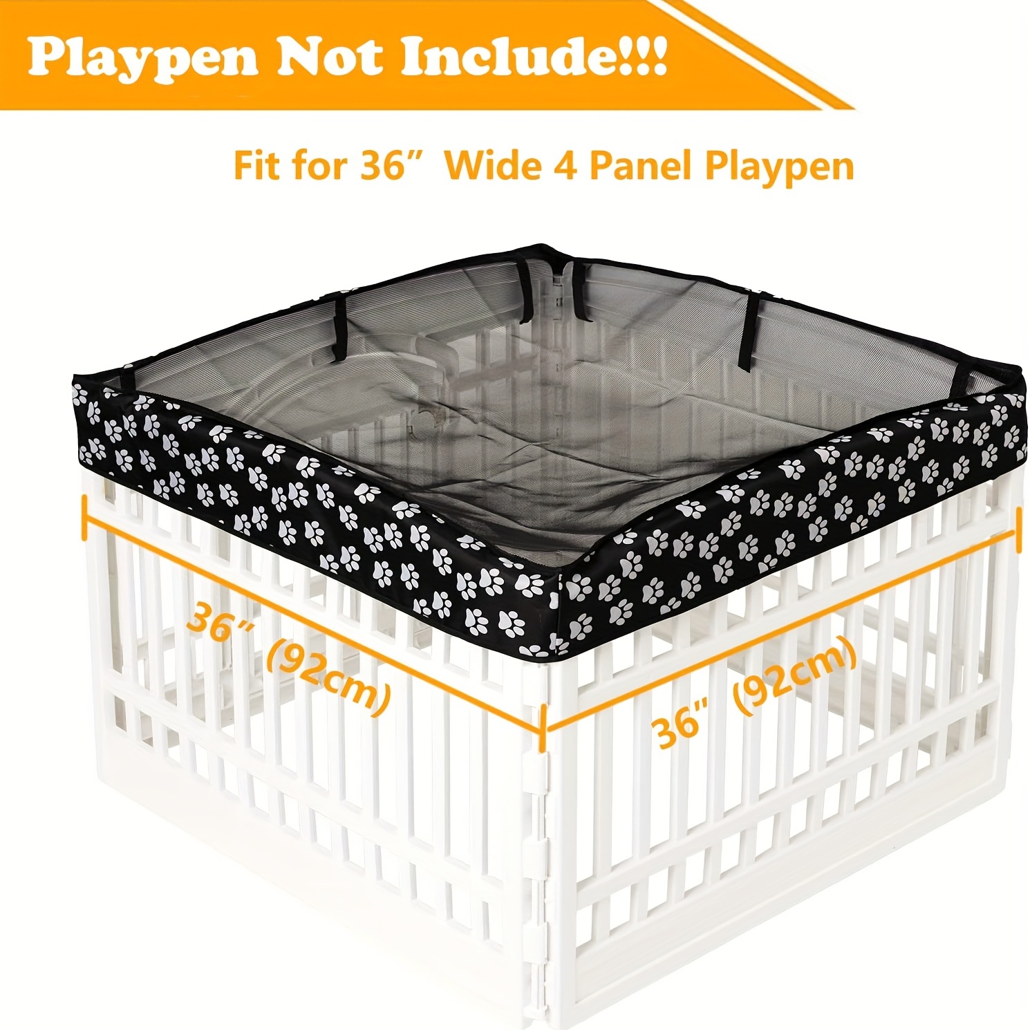 Playpen with outlet top