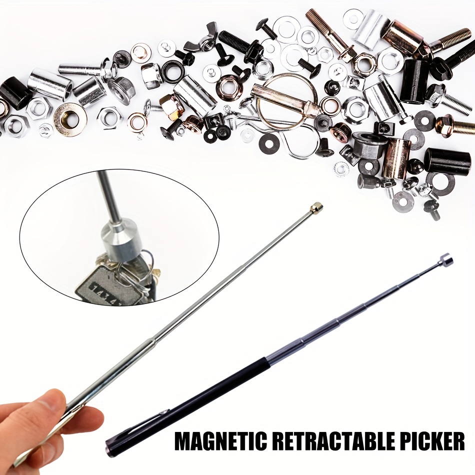 1pc Mini Portable Telescopic Magnetic Magnet Pen Pick Up Rod Stick  Extending Magnet Handheld Pick Up Tool Extendable Stick Clip Tool Mini Pen  Hand Too