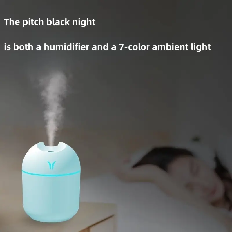 Humidificador Aire Bonito Difusor Aroma Luz Nocturna Niebla - Temu