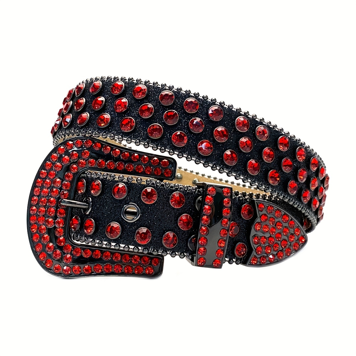 1pc Big Rhinestone Skull Buckle Belt Punk Stone Crystal Studded