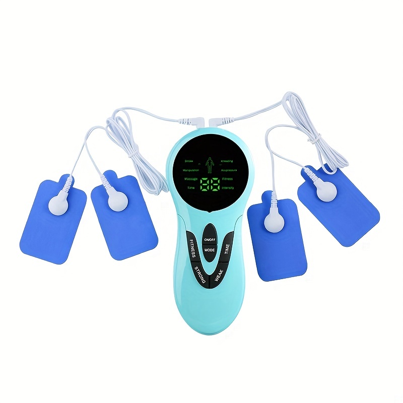 Electronic Muscle Stimulator, Dual Channel Micro Pulse Massager Full Body  Acupuncture And Relaxation Body, Dual Output Electric Physical Therapy  Massager With Blue Screen Display, 8 Modes 15 Massage Levels, Battery  Powered - Temu