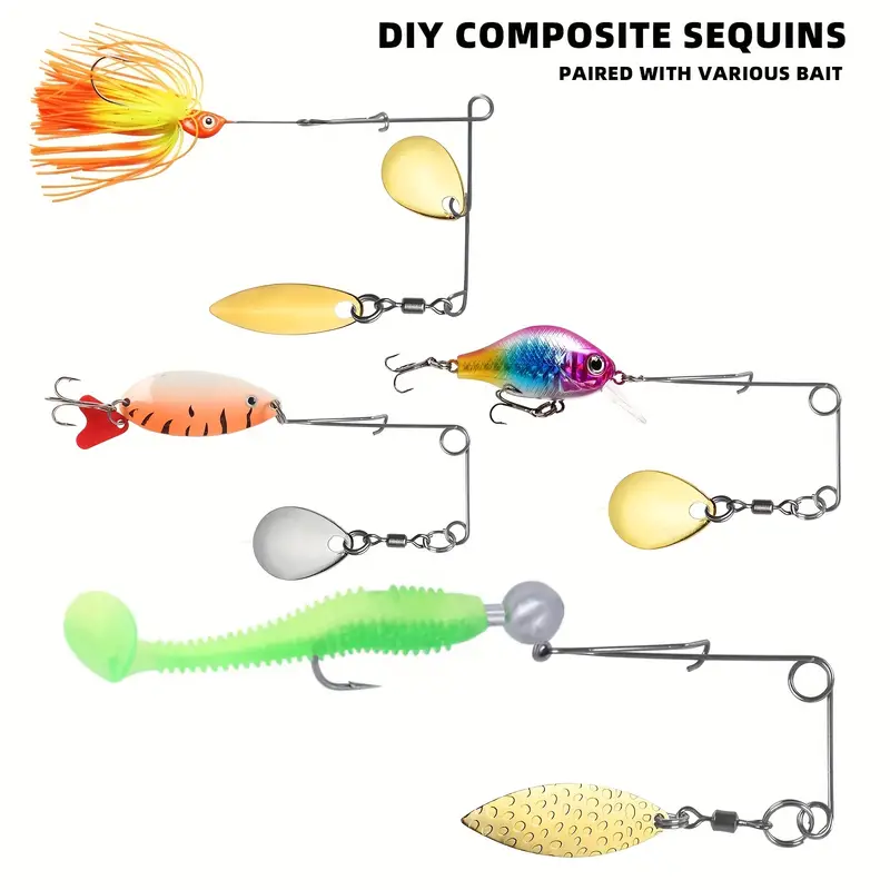 Glow Fishing Jigs with Spoons Spinner Willow Blades 3.5g/0.12oz 7g