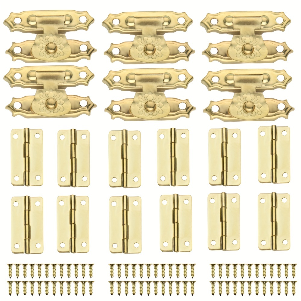 Mini Hinges: Antique Brass Piano Hinges Small Wooden Boxes - Temu