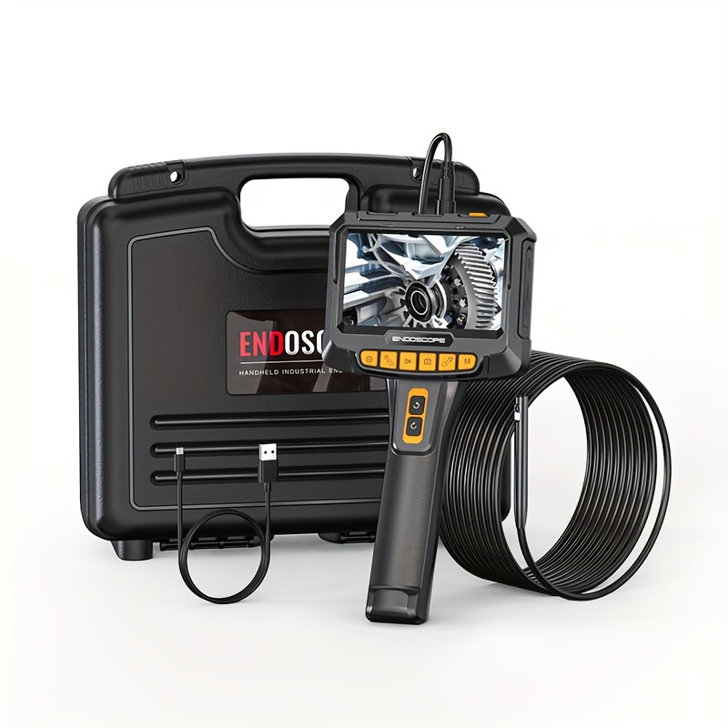 360° Dual Lens Borescope Industrial Inspection Camera Ips - Temu