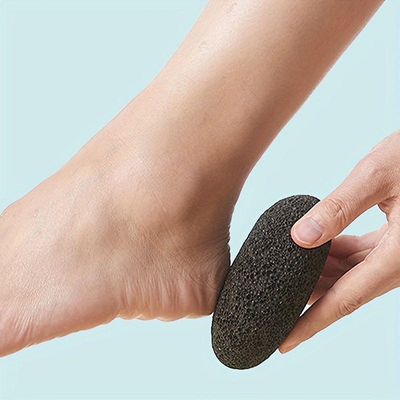 Piedra pómez natural para pies, elimina la dureza ligera y la piel muerta  de pies y manos, gris