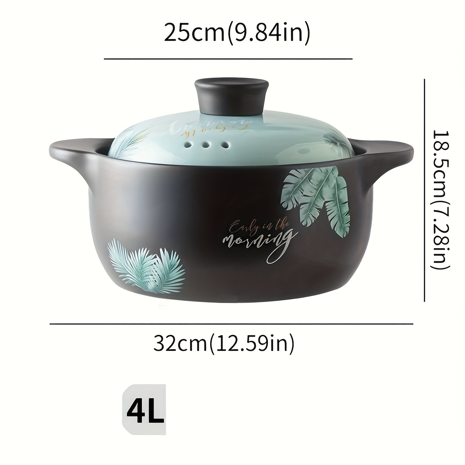 Ceramic Casserole Dish With Lid, Ceramic Stew Soup Pot, White Ceramic  Casserole With Orchid Pattern, High Temperature Resistant And Heat  Resistant, Perfect For Kitchen, Party And Home - Temu