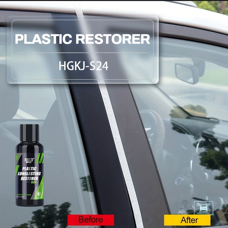 HGKJ S24 Plastic Restorer Longlasting Trim Hydrophobic Liquid Kit Coating  Keyboard Repairman Cleaner Renovator for Car Detailing
