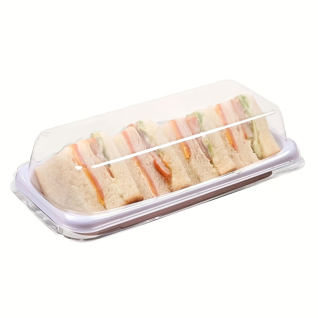 10pcs disposable lunch box cake box food storage containers puff