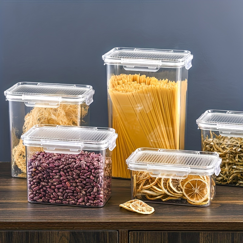 Airtight Food Storage Containers With Lids Plastic Kitchen - Temu
