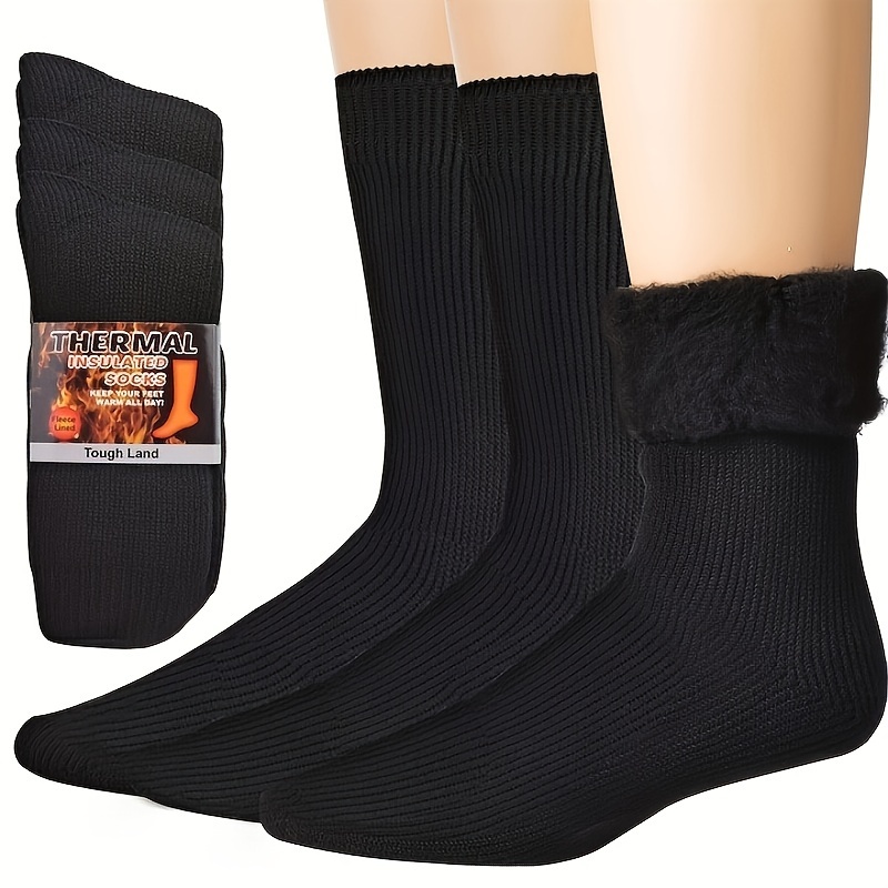 Man Socks Thick Warm Winter Socks Retro Neutral Couple - Temu