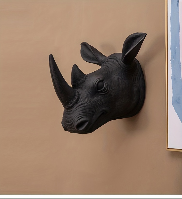 ANIMAL HEAD WALL Mounted Resin Decor Ornament Hanging Sculpture Rabbit Deer  Bear £11.88 - PicClick UK