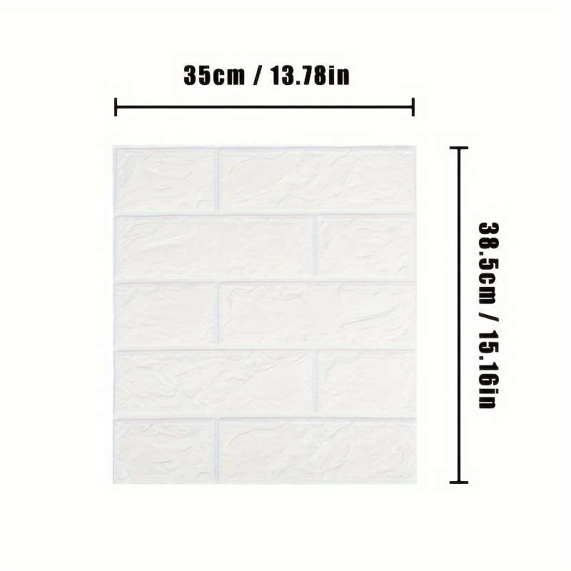 Diy 3d Foam Brick Pattern Wallpaper 3d Foam Squares - Temu