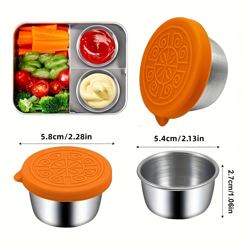 Salad Dressing Containers To Go Small Condiment Containers - Temu
