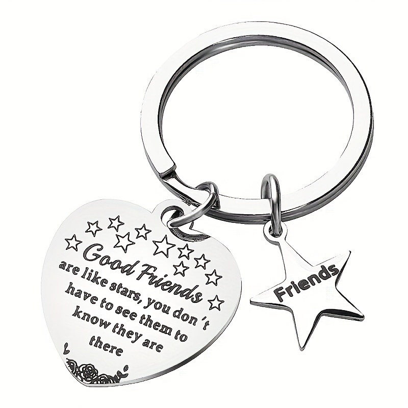 You Are Awesome Keychain Cute Stainless Steel Key Chain Ring Birthday Gift for Best BFF Girls Boys,Temu