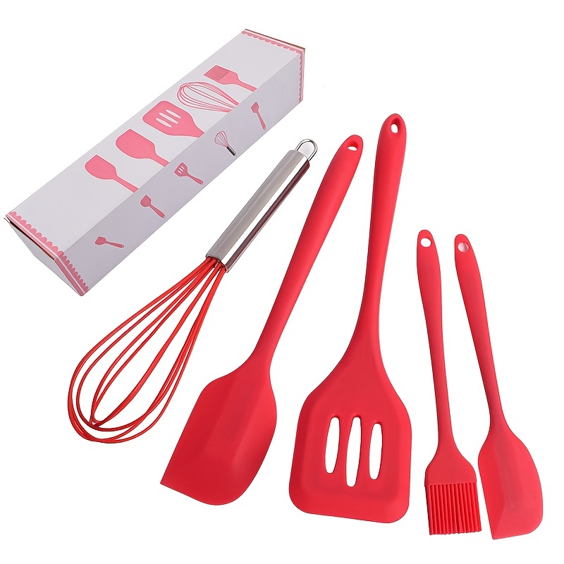 HD Silicone Kitchen Cookware Kitchenware Non-stick Cookware Cake Cooking  Spatula Ladle Egg Beaters Kitchen Accessories Tool Set