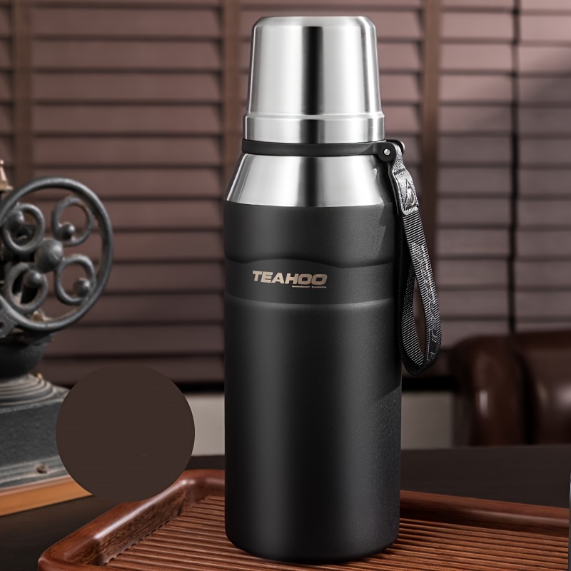 1pc 900ml/30.4oz Portable Stainless Steel Insulated Cup, Car