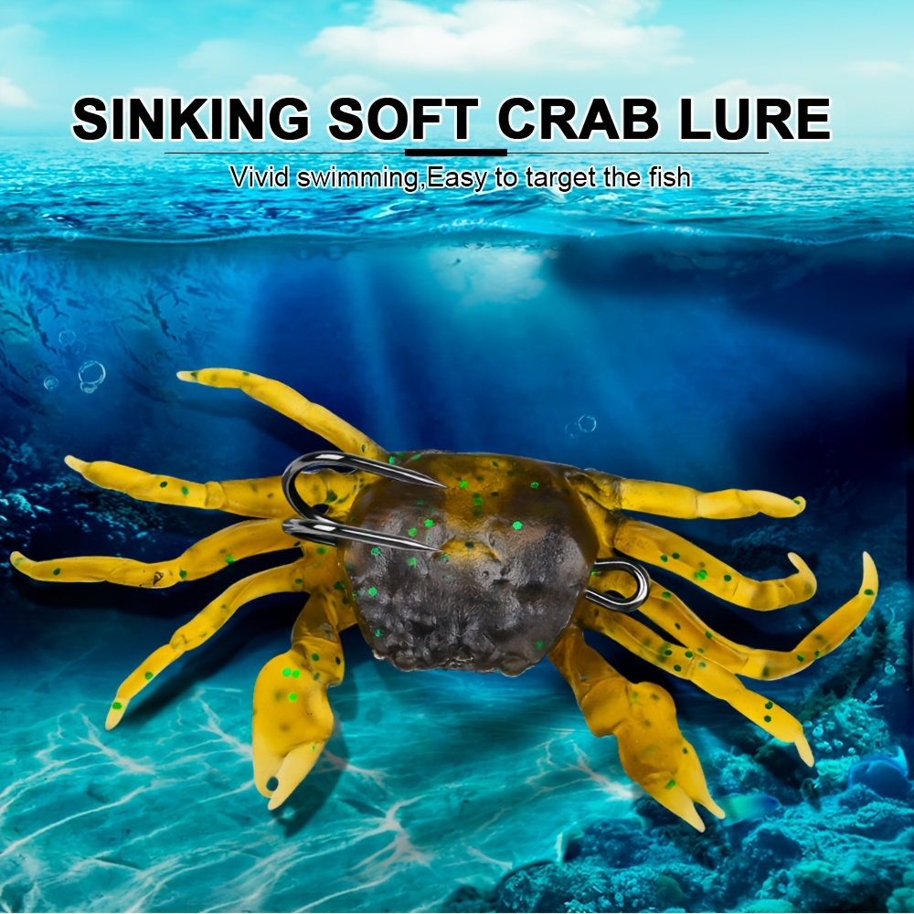 Proberos / Sinking Crab Soft Lures Sharp Hook Lifelike - Temu