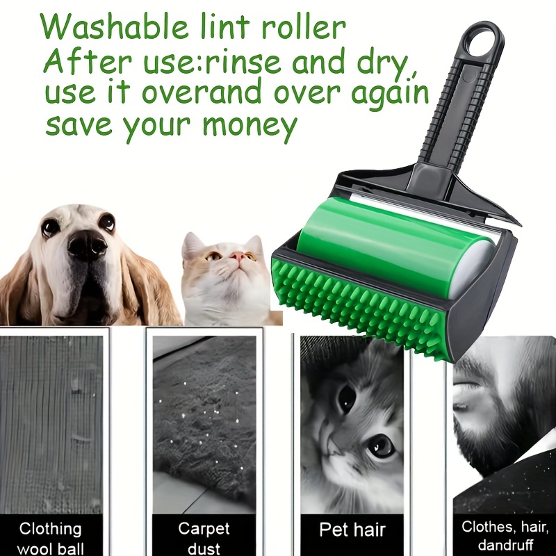 4pcs Washable Lint Roller Pet Hair Remover Reusable Sticky Lint Rollers