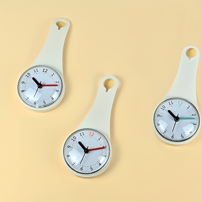 Horloge de salle de bain, horloge de salle de bain Petite minuterie de  douche imperméable à l'eau Réveil Horloge numérique Horloge murale de salle  de bain cuisine (blanc)