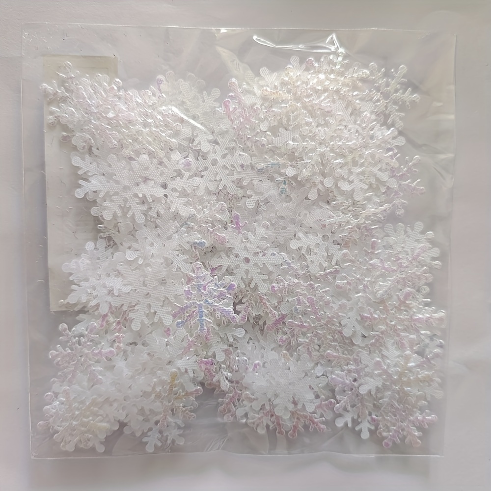 Bag Mini Christmas Decoration Snowflake Flakes Wedding Party - Temu