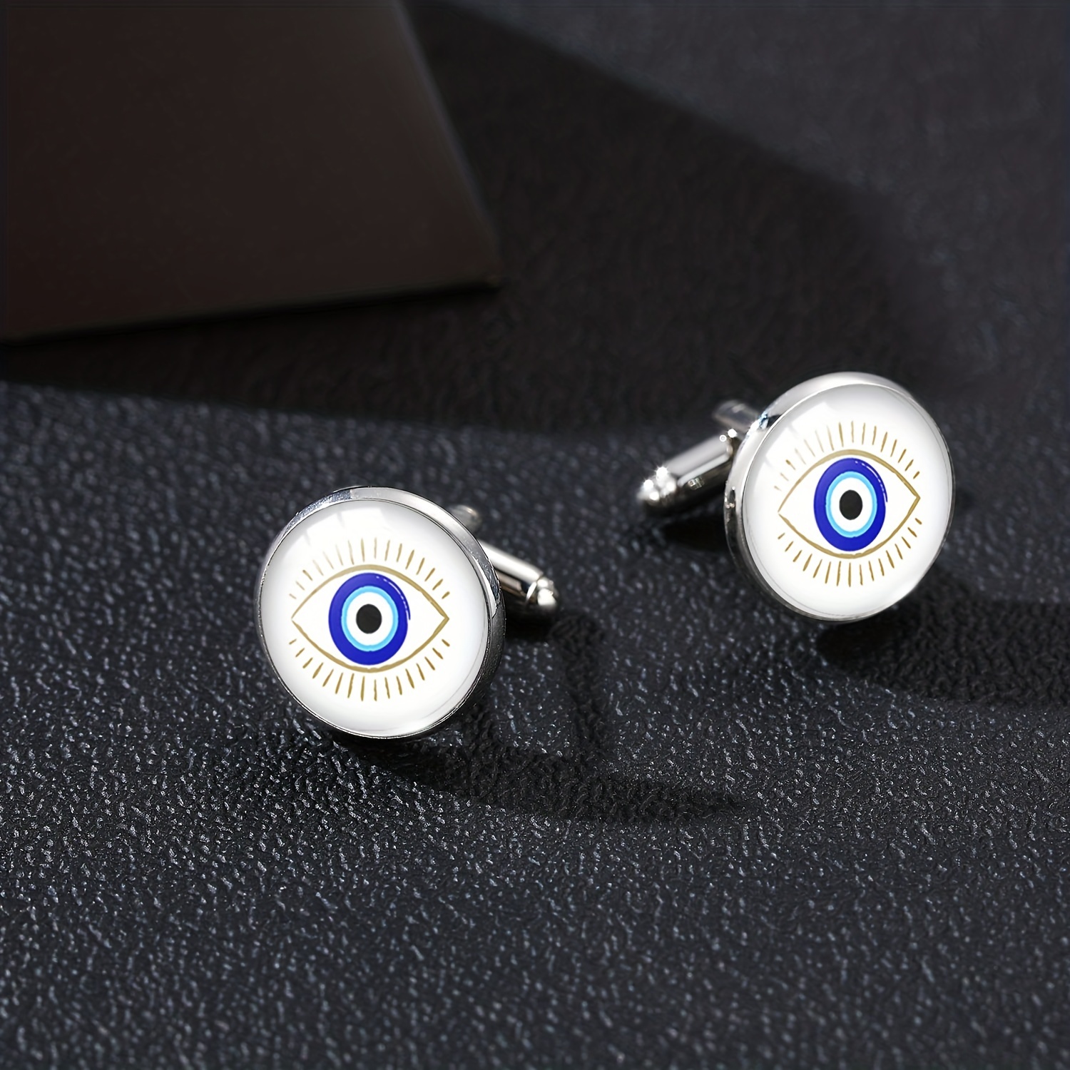 1pc Royal Devil Eye Cufflinks DIY Jewelry