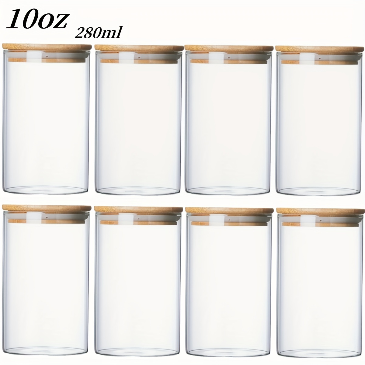  Large Glass Storage Jar, 60 FL OZ Glass Food Storage