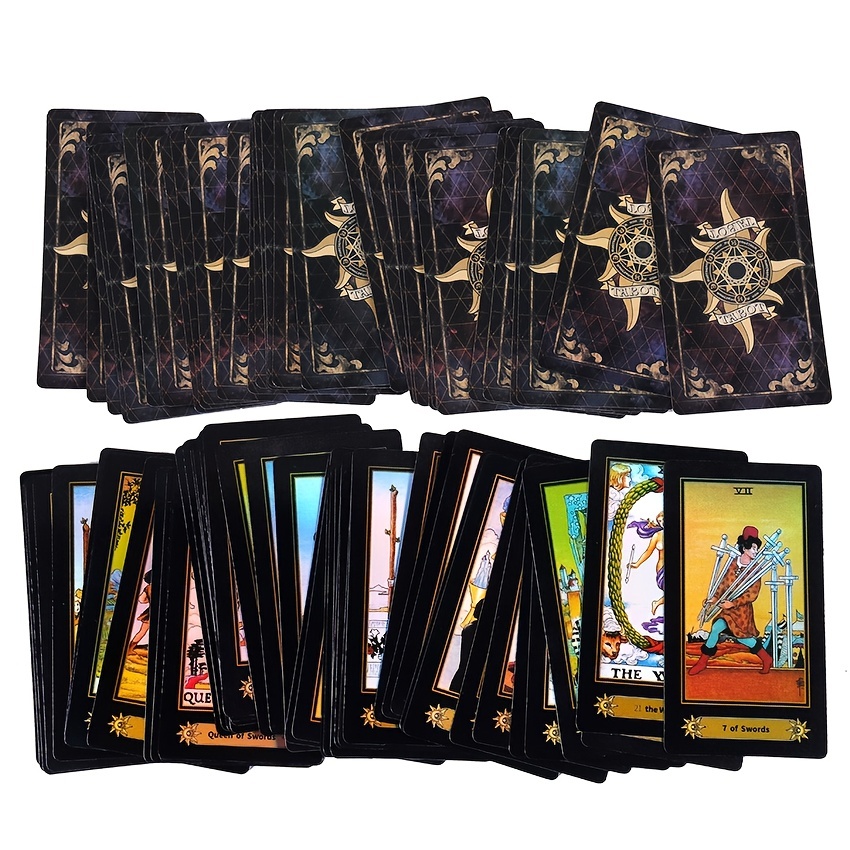 Holographic Flash Classic Tarot Card King 78 cards Waite - Temu
