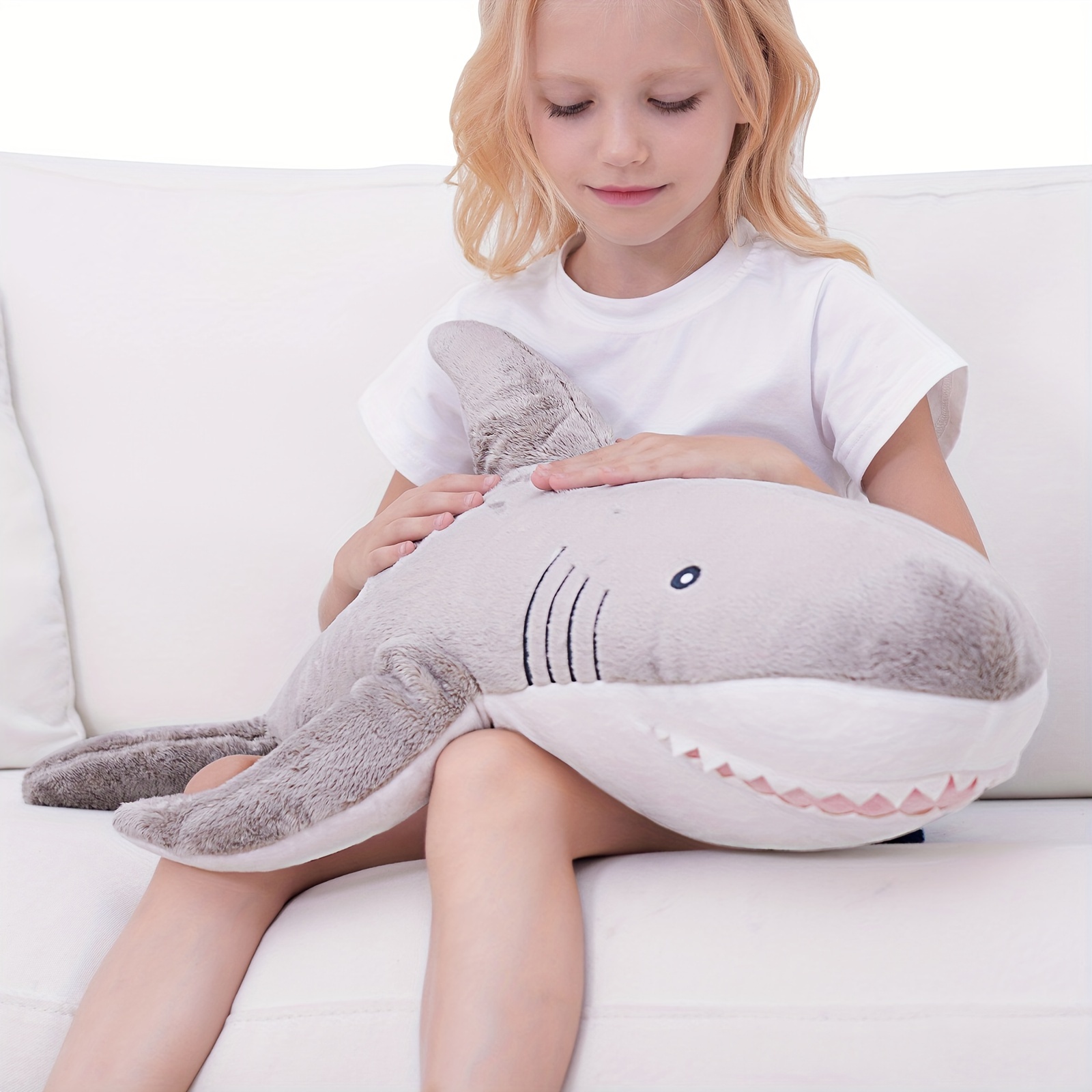Hugging Pillow Cute Big Shark Plush Soft Large Whales - Temu