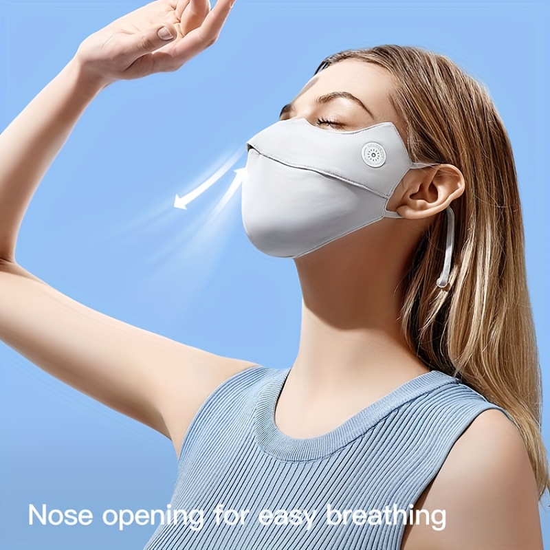 Ice Silk Face Mask UV Protection Washable Mask