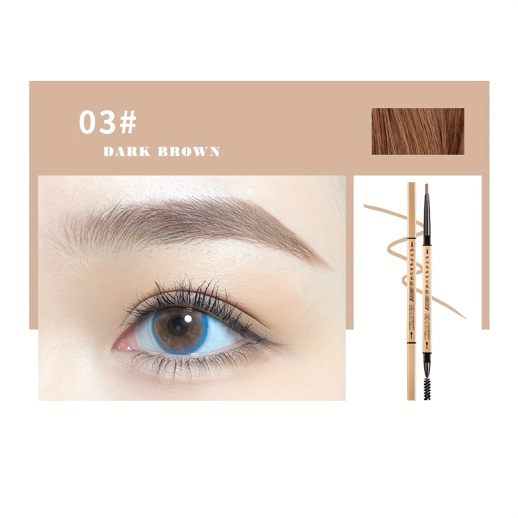 Golden Chopsticks Waterproof Eyebrow Pencil Ultra Slim Long-Lasting Color