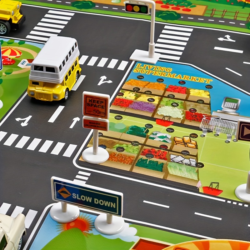 Modelo de jogo para impressão de estacionamento para crianças