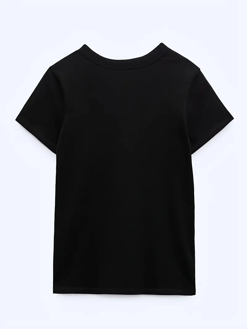 Graphic Print Crew Neck T shirt Casual Loose Short Sleeve - Temu