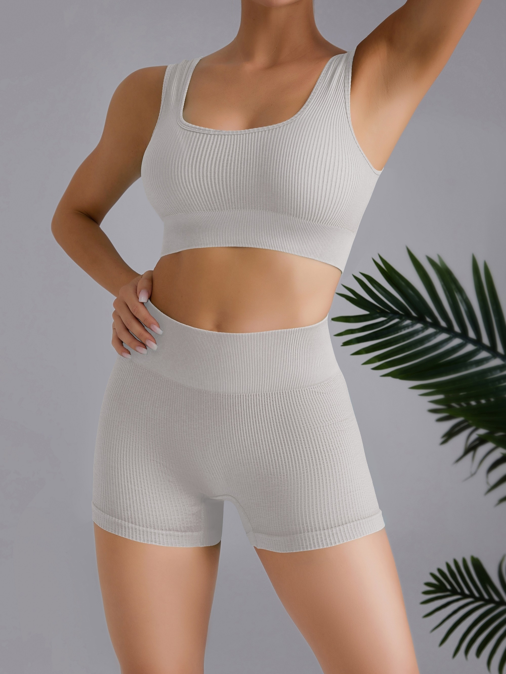 Stylish White Sports Bra for Active Women