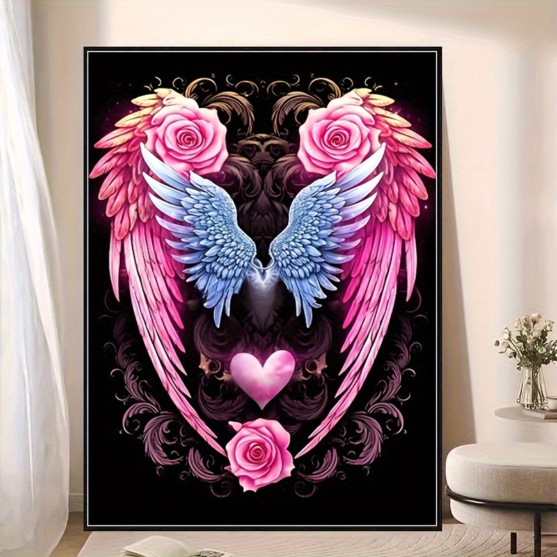  LUSandy DIY 5D Angel Wings Diamond Painting Suncatcher