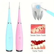 1pc electric dental calculus remover rechargeable teeth cleaner 5 speed adjustment immediately removing dental plaque and stains details 1