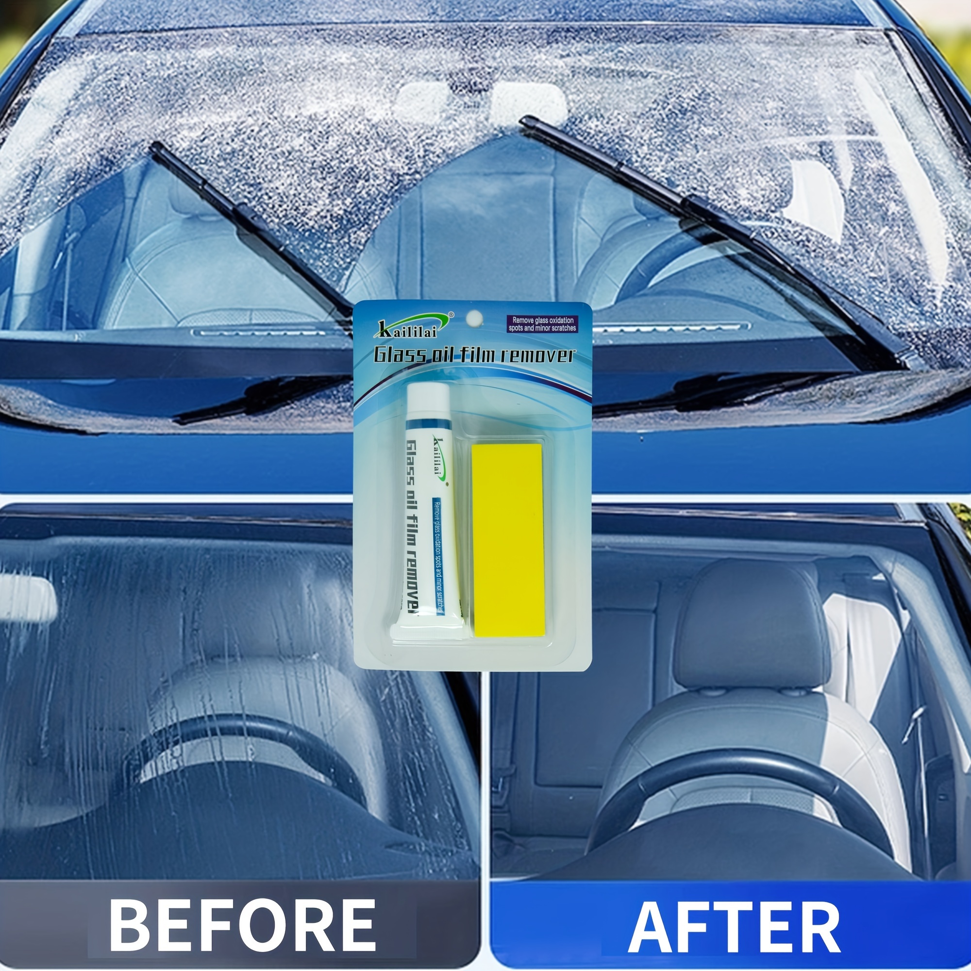 Car Glass Oil Film Removing Paste Coating Rainproof Anti-fog Cleaner  Waterproof