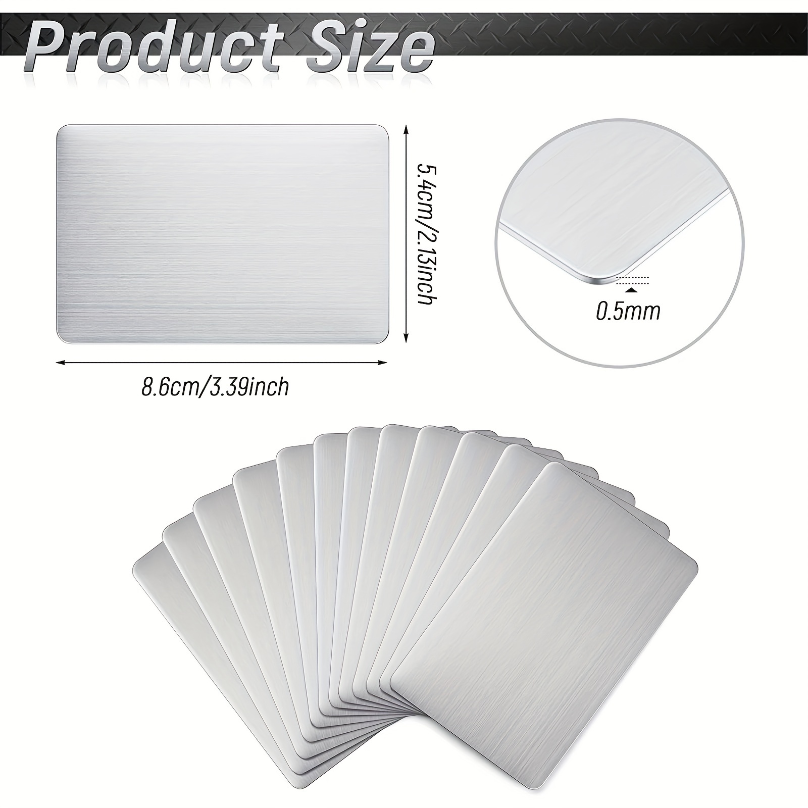 Sublimation Business Cards - 0.5mm Thick - Double Sided