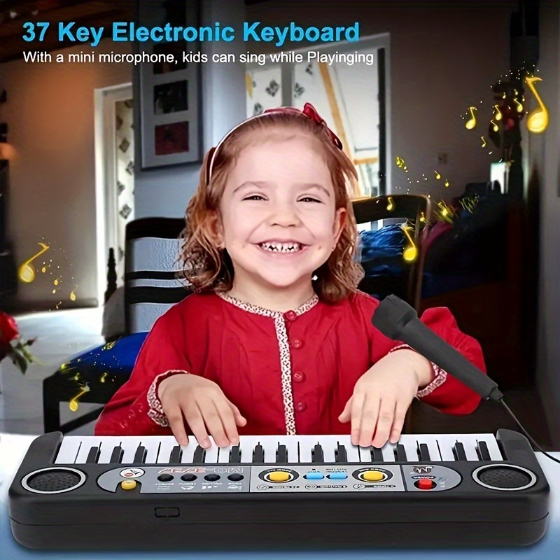 Enfants Piano Jouet 37 Touches Mini Clavier d'Orgue Électronique