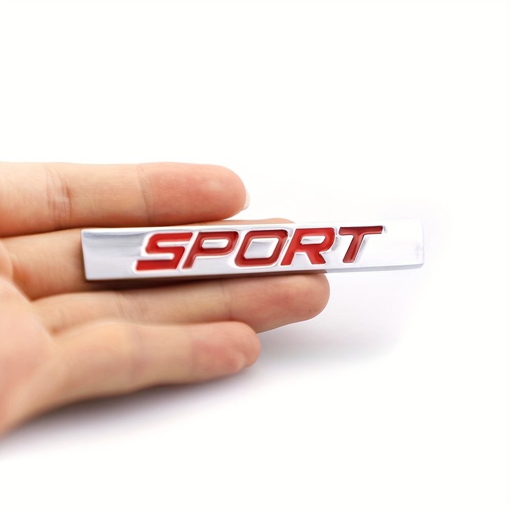 3d Sport Logo Square Bar Zinc Alloy Car Styling Emblem Badge - Temu