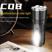 outdoor light made of aluminum alloy material abs with lcd display type c interface battery capacity of 3000mah using 10w white laser with a range of about 5h power bank function can be used for mobile phone charging plug and play outdoor travel mobile phone power is always online cob multifunctional side light details 2