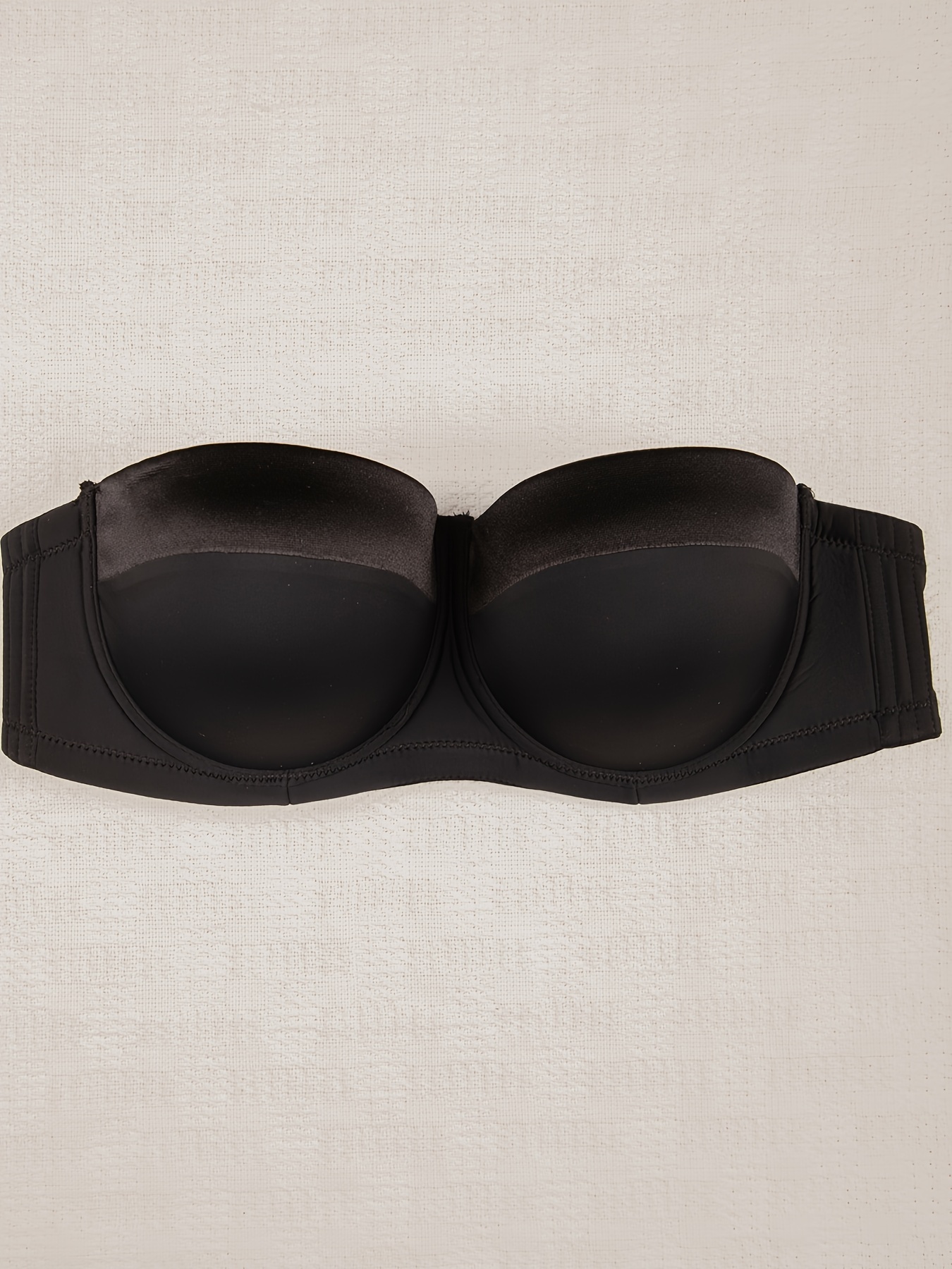 Simple Solid Seamless Strapless Bra Comfy Breathable - Temu Canada
