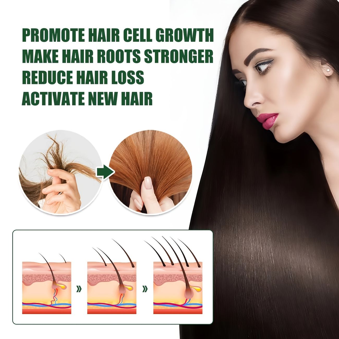 1pc 30ml Hair Care Essential Oil For Moisturizing Hair Smoothing Hair Roots  - Health & Household - Temu Canada