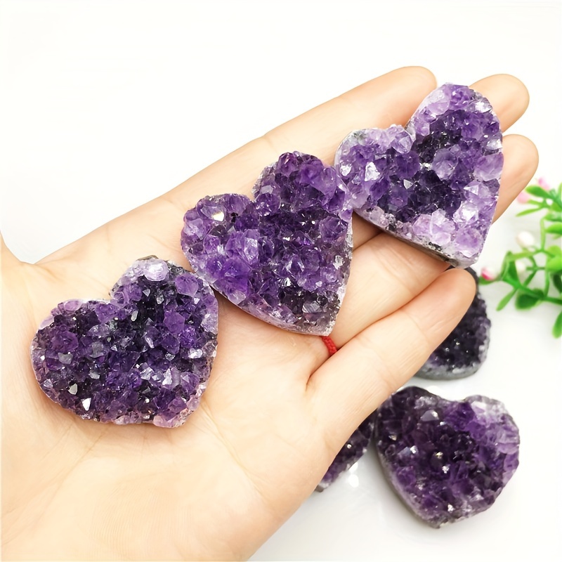 Crystal Faced Amethyst Heart –