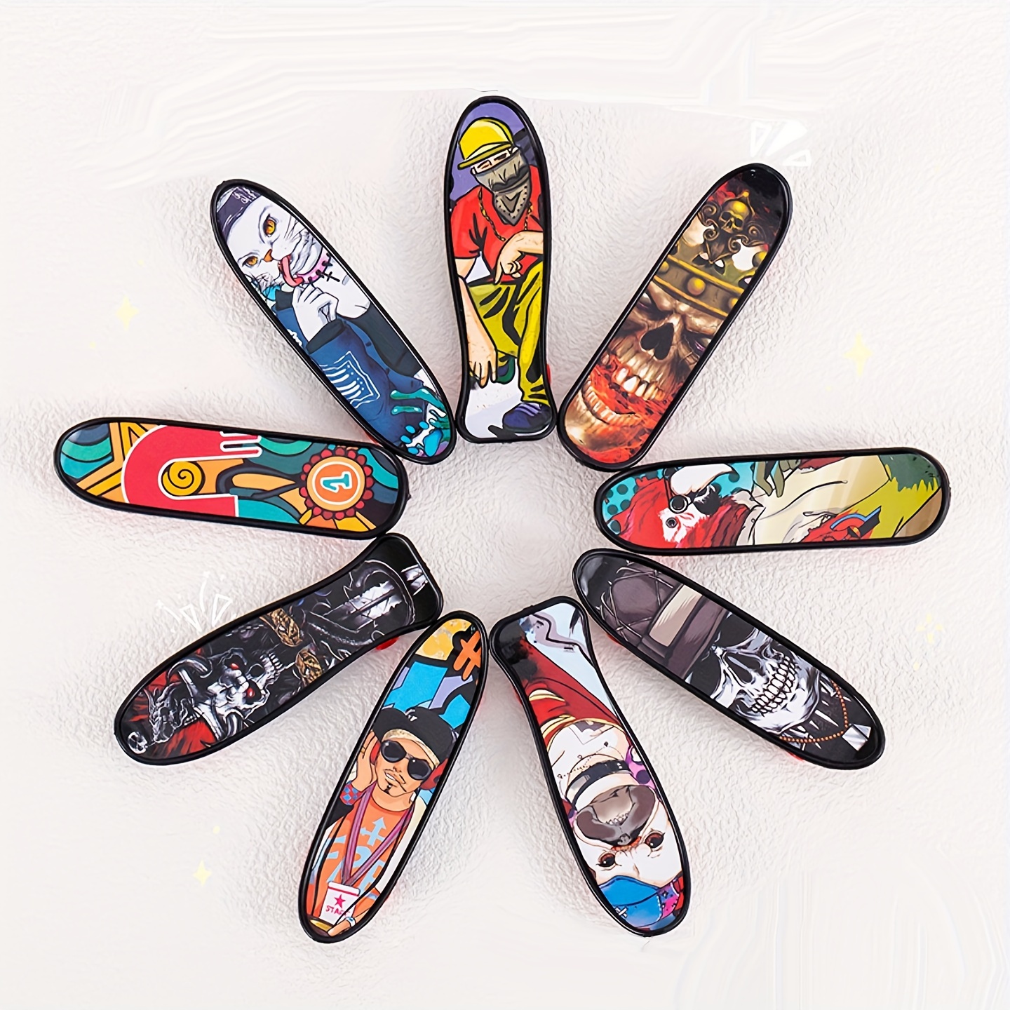 20pcs Finger Skateboard, Jouets Éducatifs, Skateboard À Doigts En Alliage  Du Bout Des Doigts De Bureau Créatif, Touche De Collection Pour Les  Amateurs