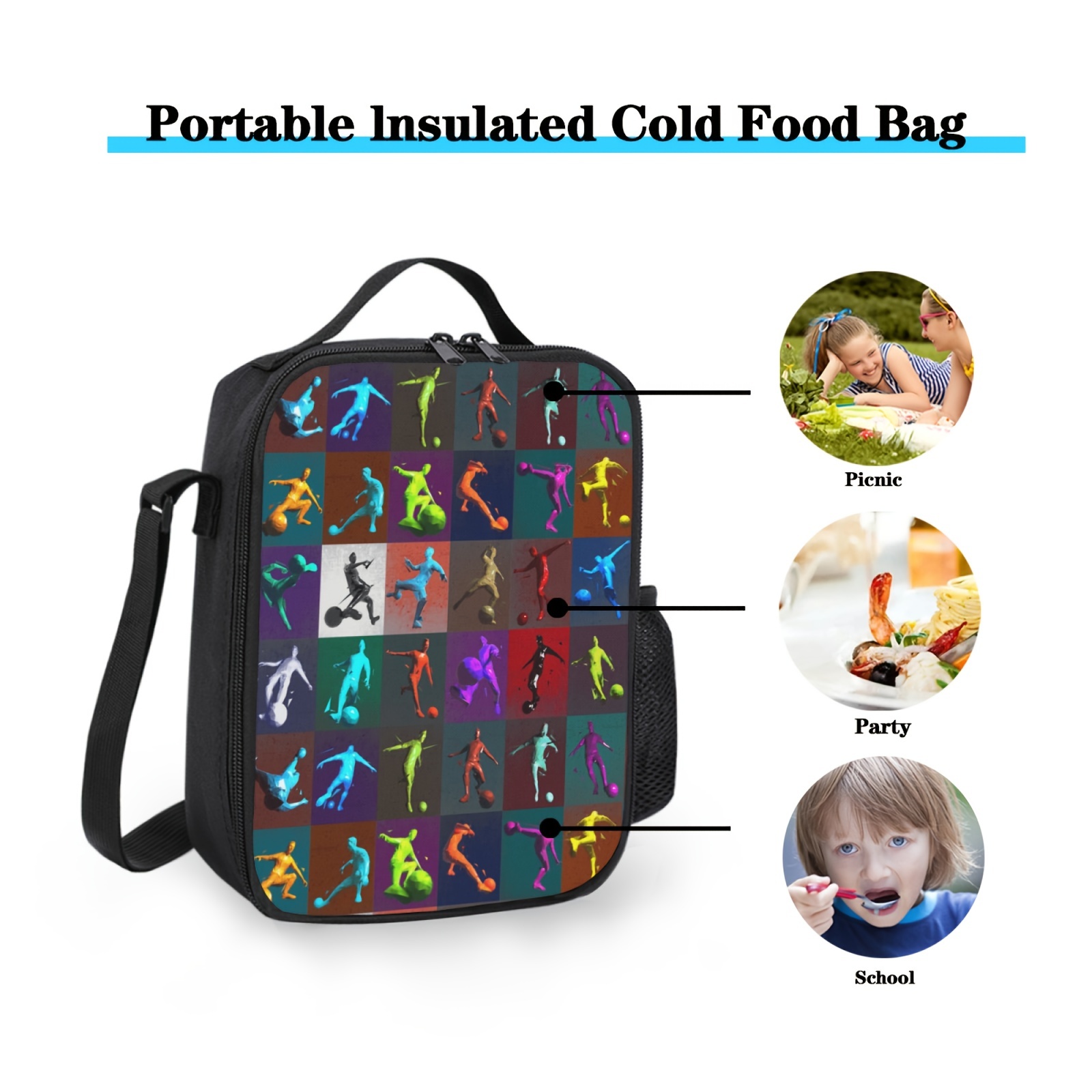 Insulated Lunch Bag For Teenagers Workers: Bento Bag With - Temu