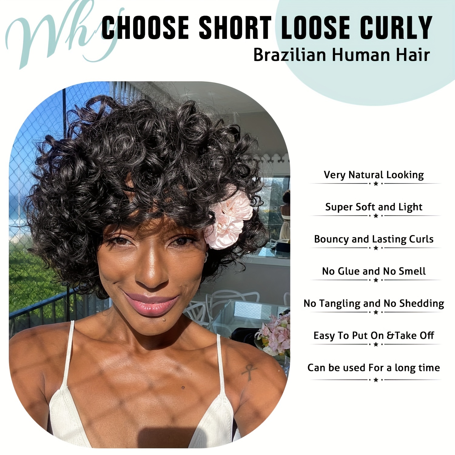 Short loose 2024 curls hair