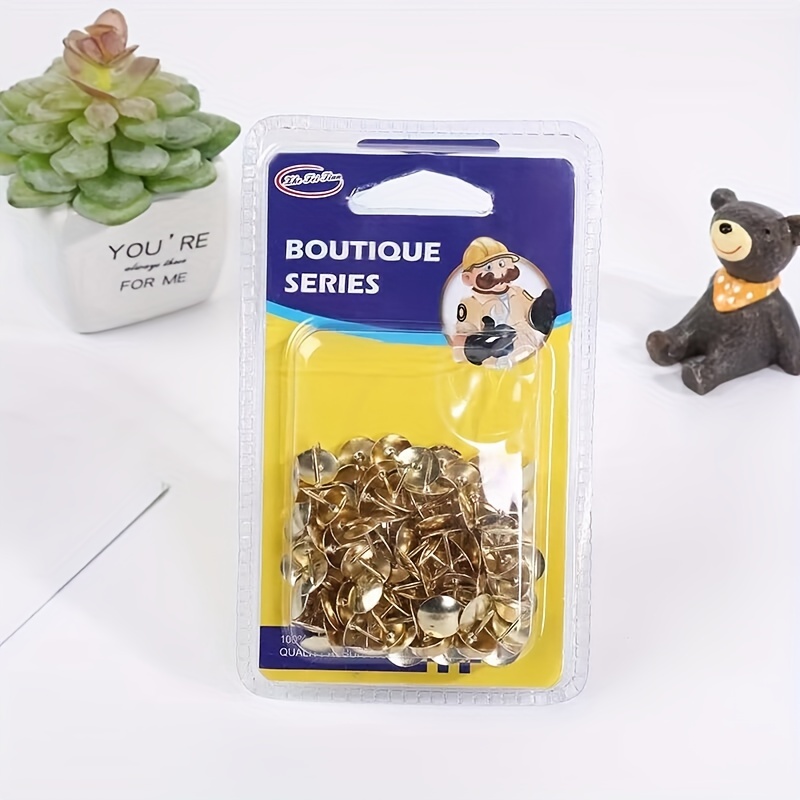 Thumbtacks Golden Nickel School Supplies