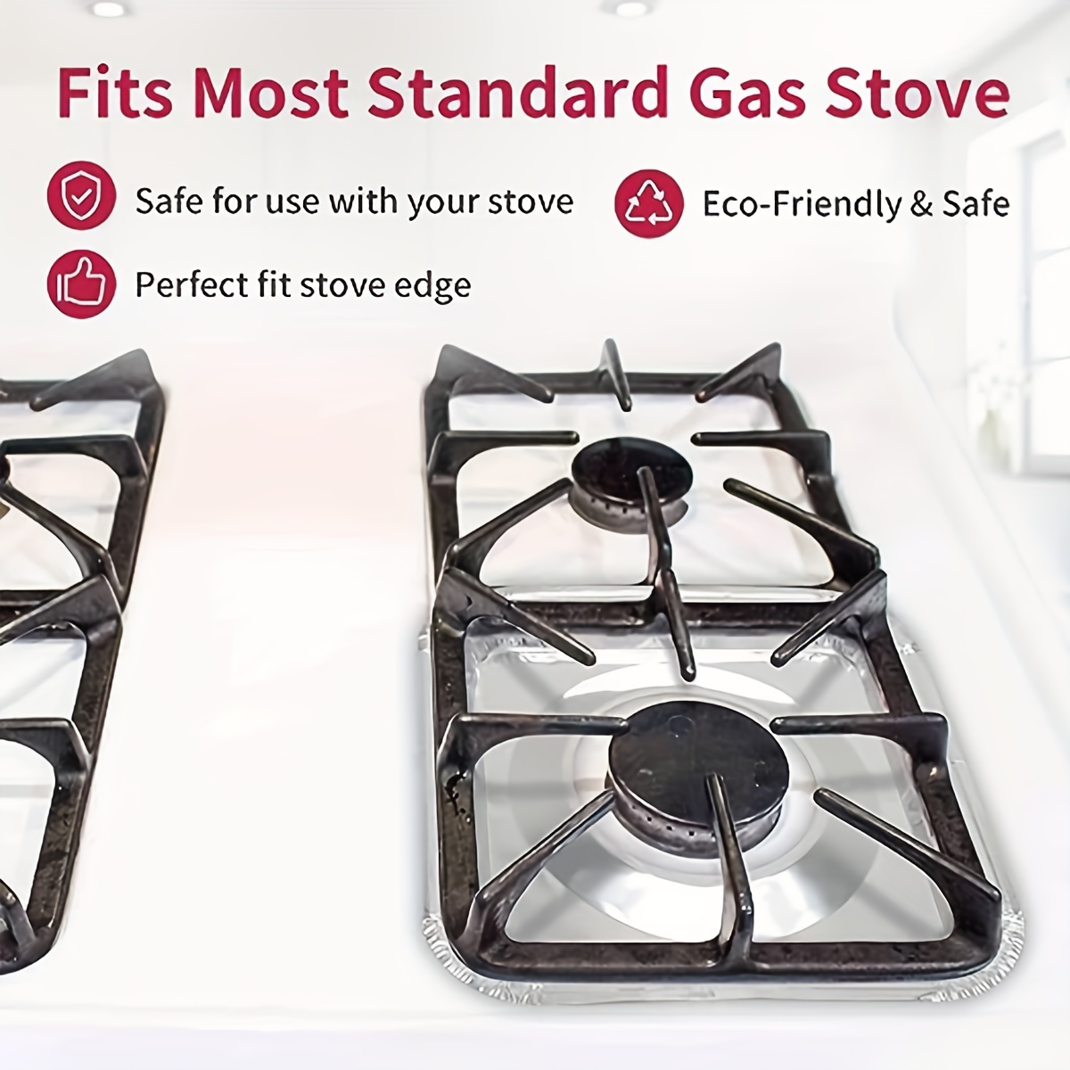 Foil Gas Stove Liners Stove Covers Disposable Square Stove - Temu