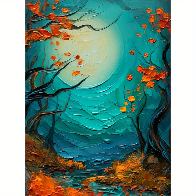 Painting By Numbers Kit Starry Night Landscape Picture By - Temu