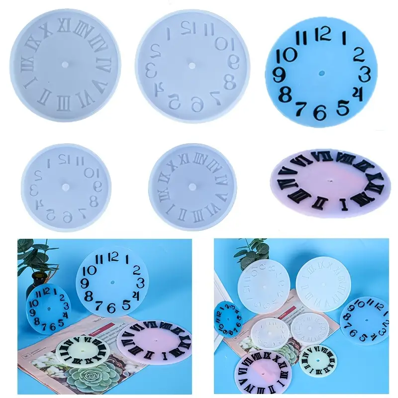 Roman Numerals/arabic Numerals Clock Molds Clock Parts - Temu